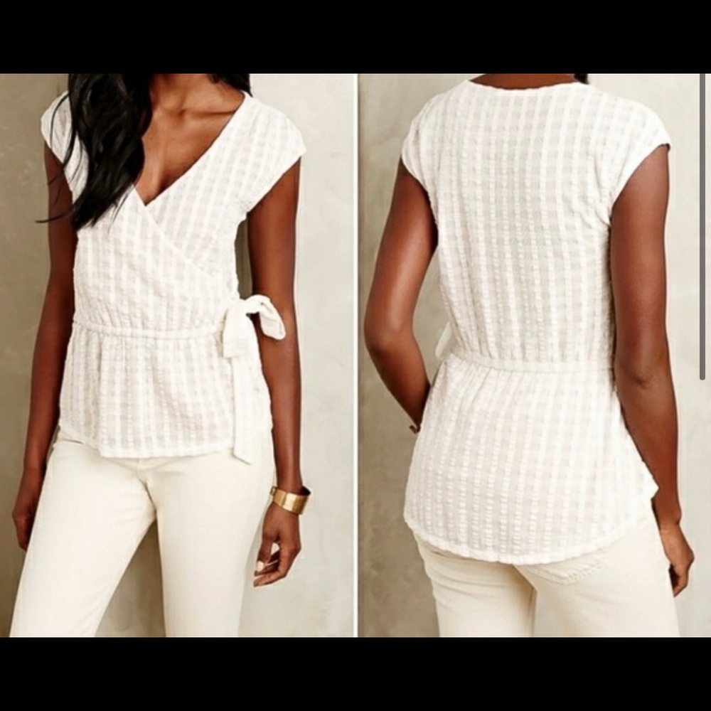 Deletta tie-wrap top
